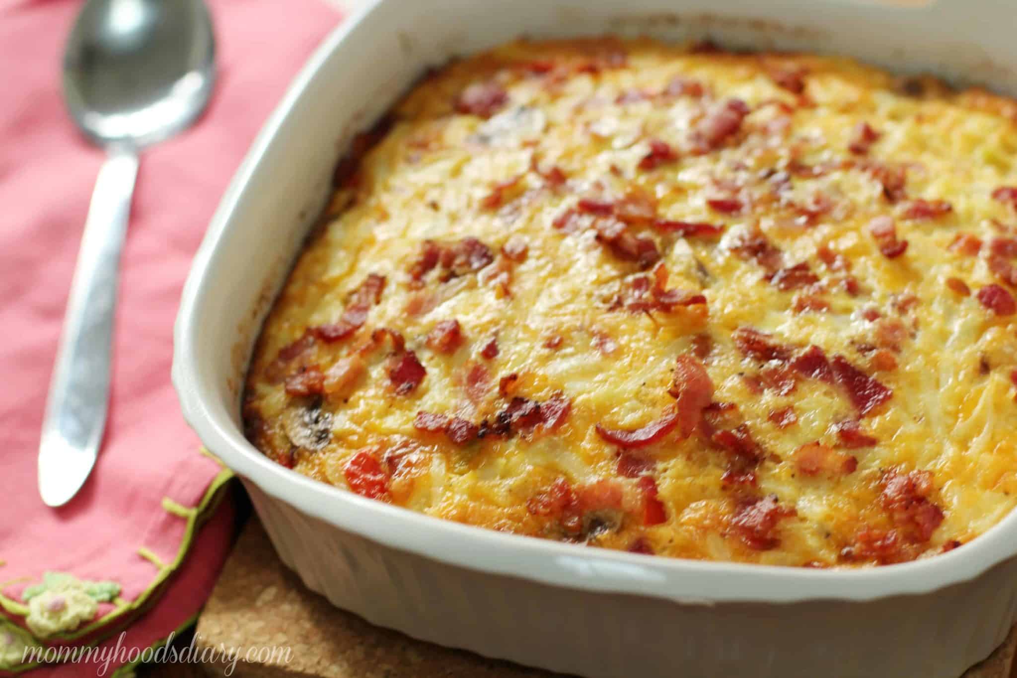 Egg, Bacon and Potato Breakfast Bake | Mommyhood's Diary