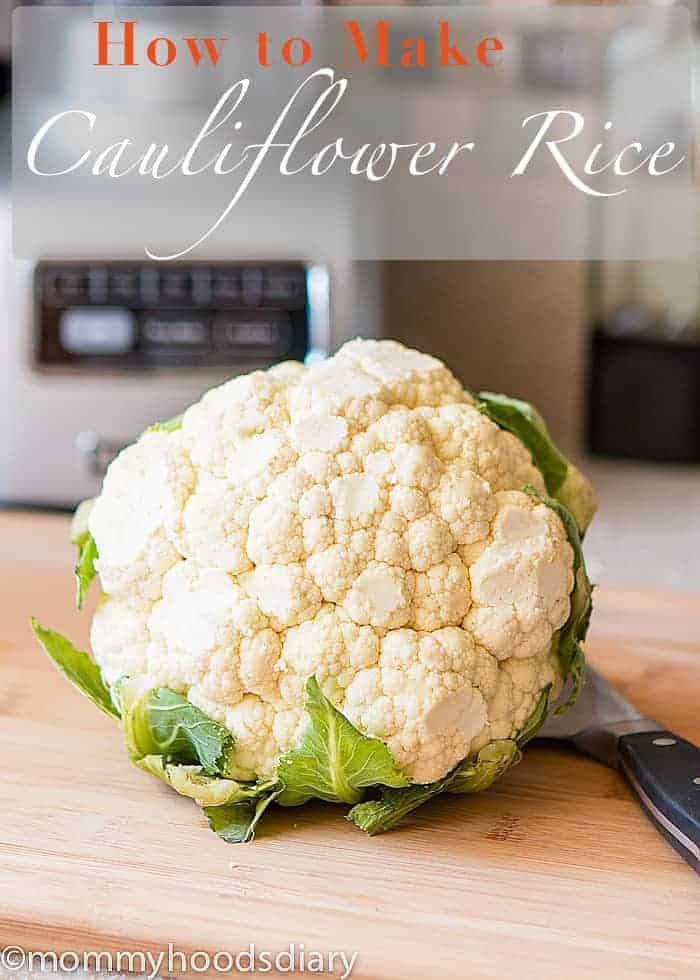 How to Make Cauliflower Rice - Step by Step