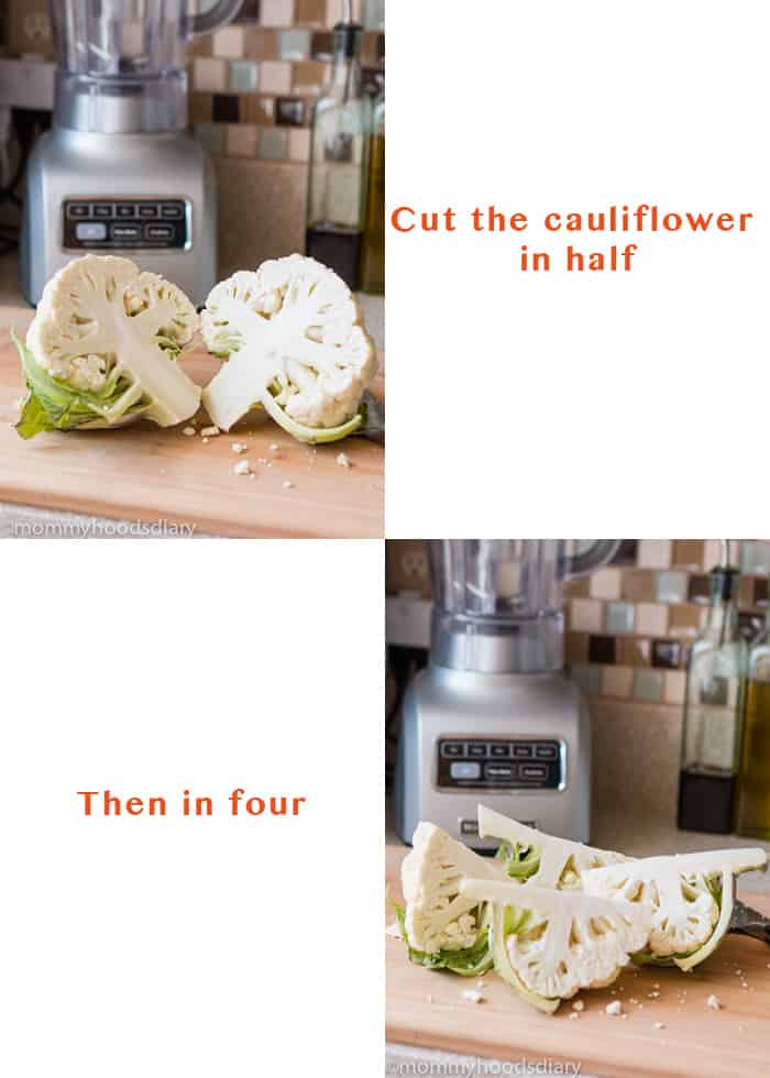 How to make cauliflower rice Step by Step