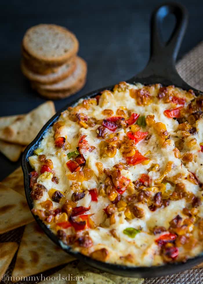 Roasted Corn and Pepper Crab Dip-8