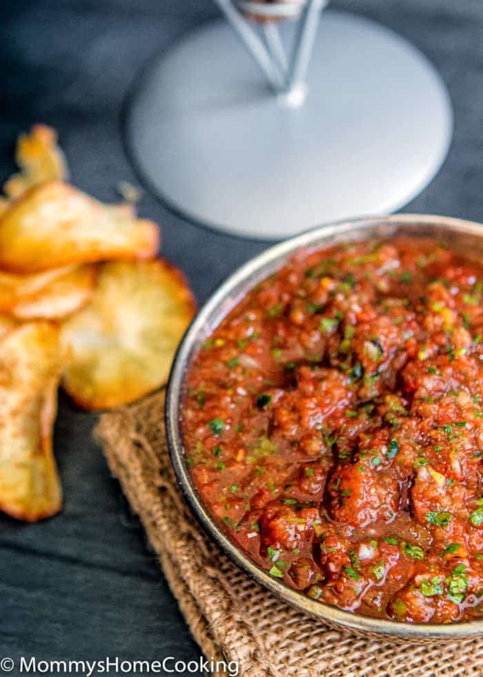homemade salsa in a bowl