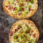 Pita Pizza with Brussels Sprouts and Bacon |mommyshomecooking.com