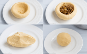 Venezuelan Stuffed Cornmeal Dumplings step by step | mommyshomecooking.com
