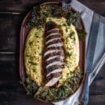Peppercorn and Garlic Pork Tenderloin with Ricotta Herb Polenta | Mommyhood's Diary