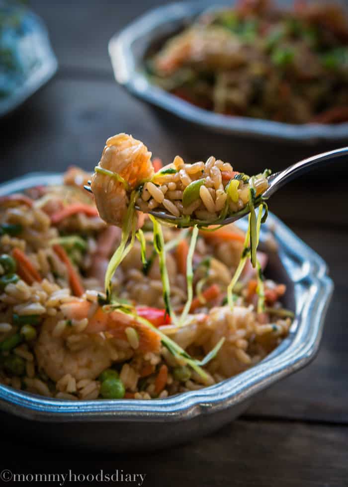 Shrimp and Bean Sprouts Fried Rice-10