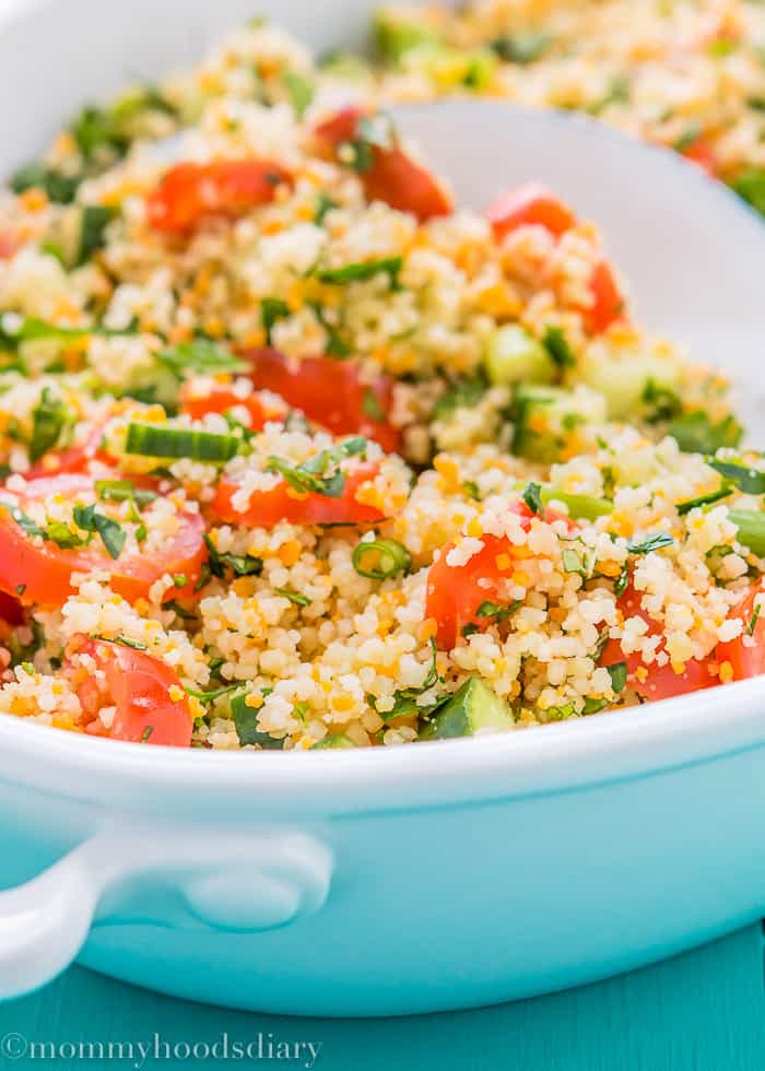 Couscous Tabbouleh Salad - Mommy's Home Cooking