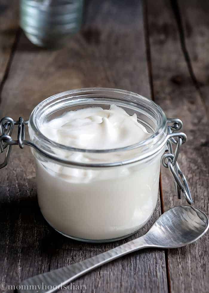 eggless mayonnaise in a jar
