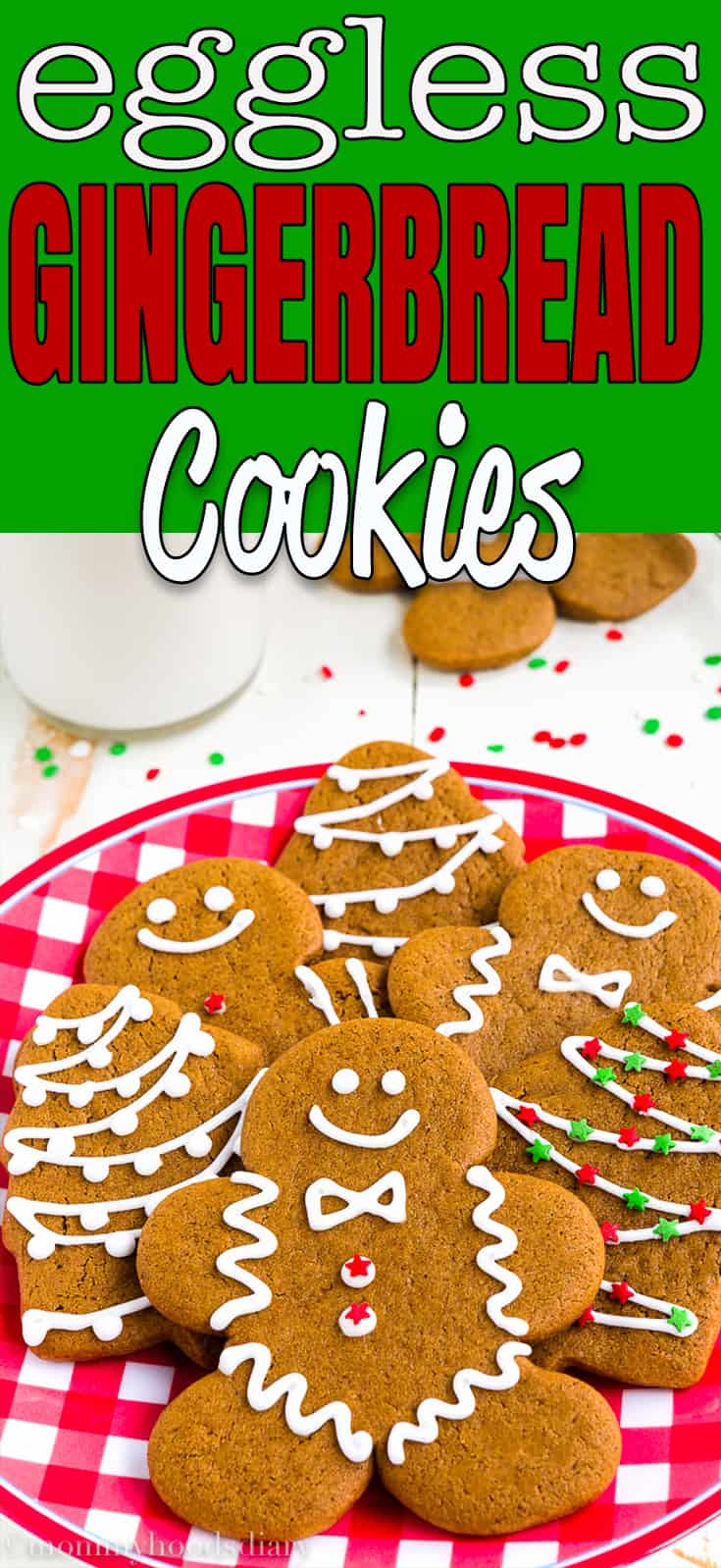 These Eggless Gingerbread Cookies are soft, spicy and chewy, but sturdy enough to be decorated. And oh-so- delicious.The perfect addition to your Christmas table!