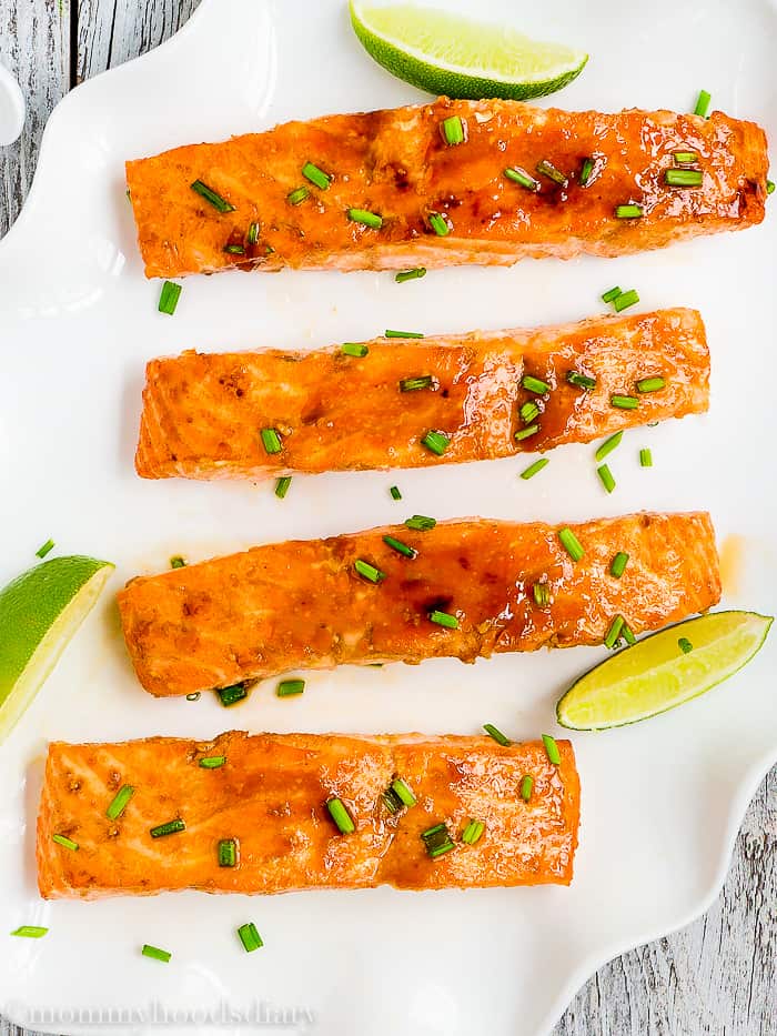 Skinny Glazed Salmon - Mommy's Home Cooking