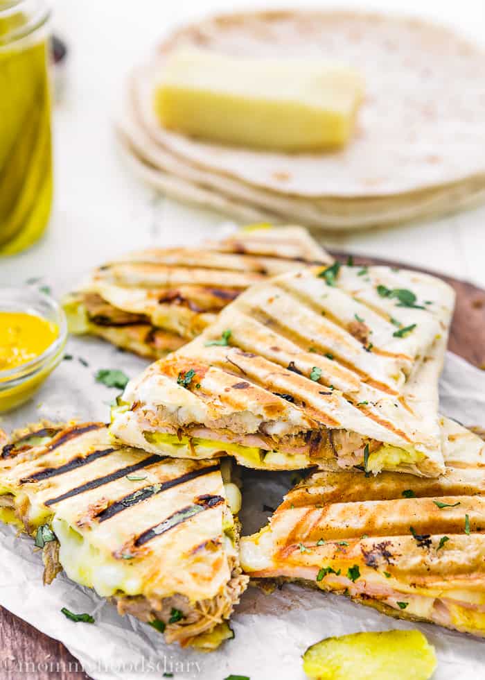 These Cuban Quesadillas are ridiculously easy to make, delicious, and bursting with flavor!  Perfect for an easy, NO-FUSS meal. https://mommyshomecooking.com