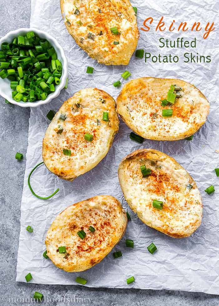 Skinny Stuffed Potato Skins