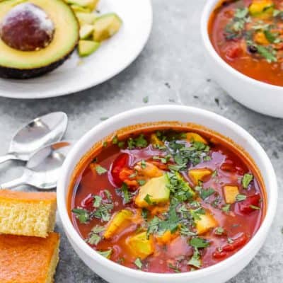 Easy Avocado Mexicali Soup