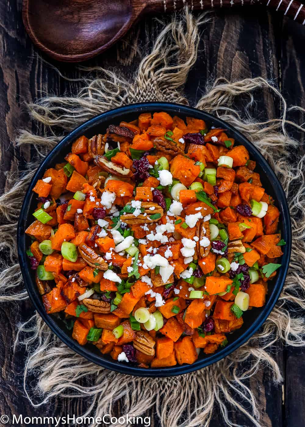 Roasted Sweet Potato and Cranberry Salad - Mommy's Home Cooking