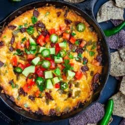 Easy Queso Fundido with Chorizo and Avocado | Mommy's Home Cooking
