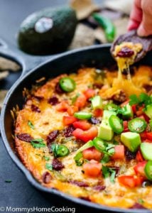 Easy Queso Fundido with Chorizo and Avocado | Mommy's Home Cooking