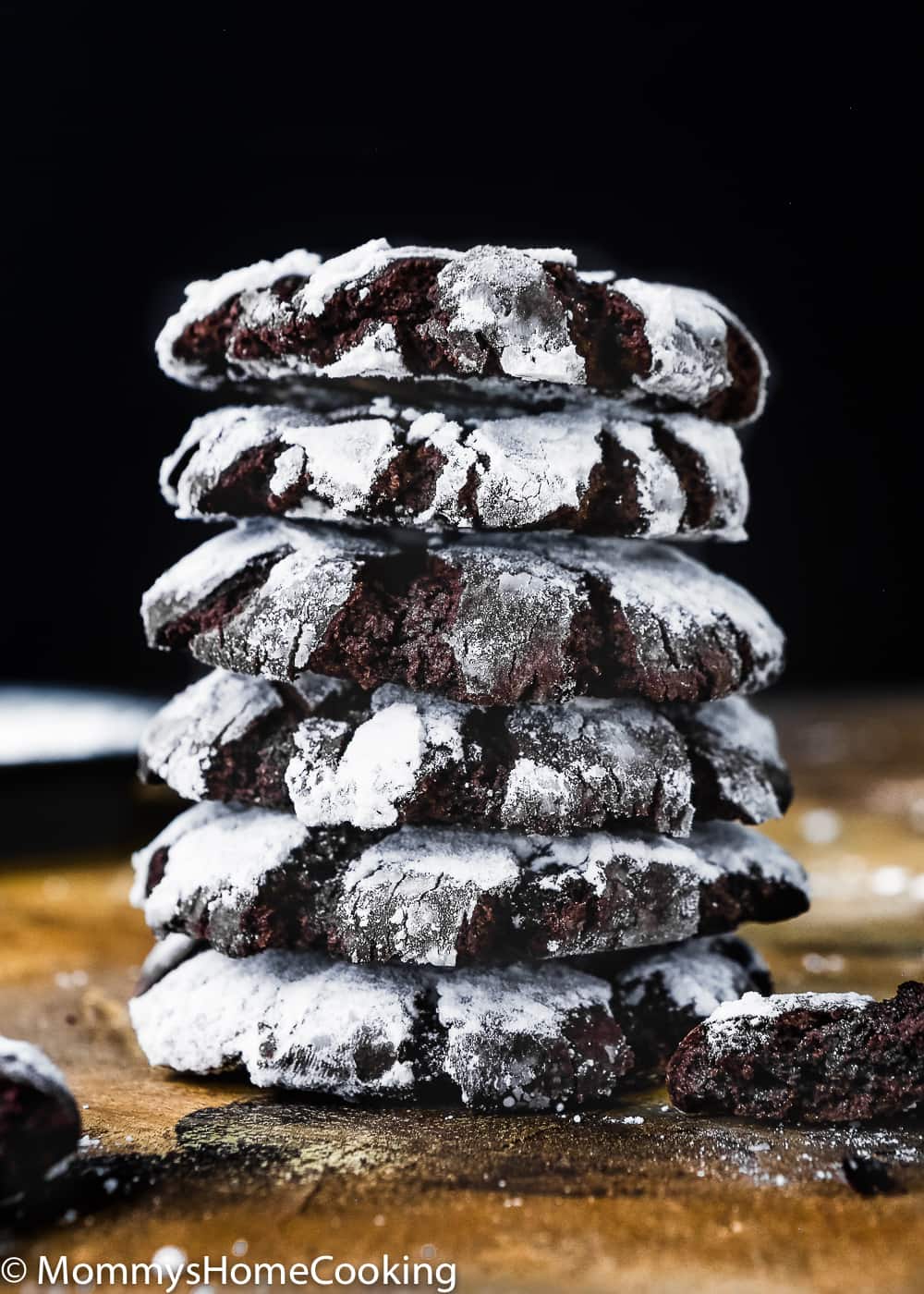 Eggless Chocolate Crinkle Cookies | Mommy's Home Cooking