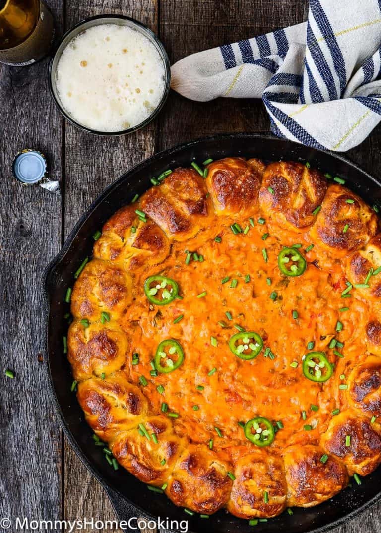 Cheesy Taco Dip with Garlic Pretzels Dippers - Mommy's Home Cooking