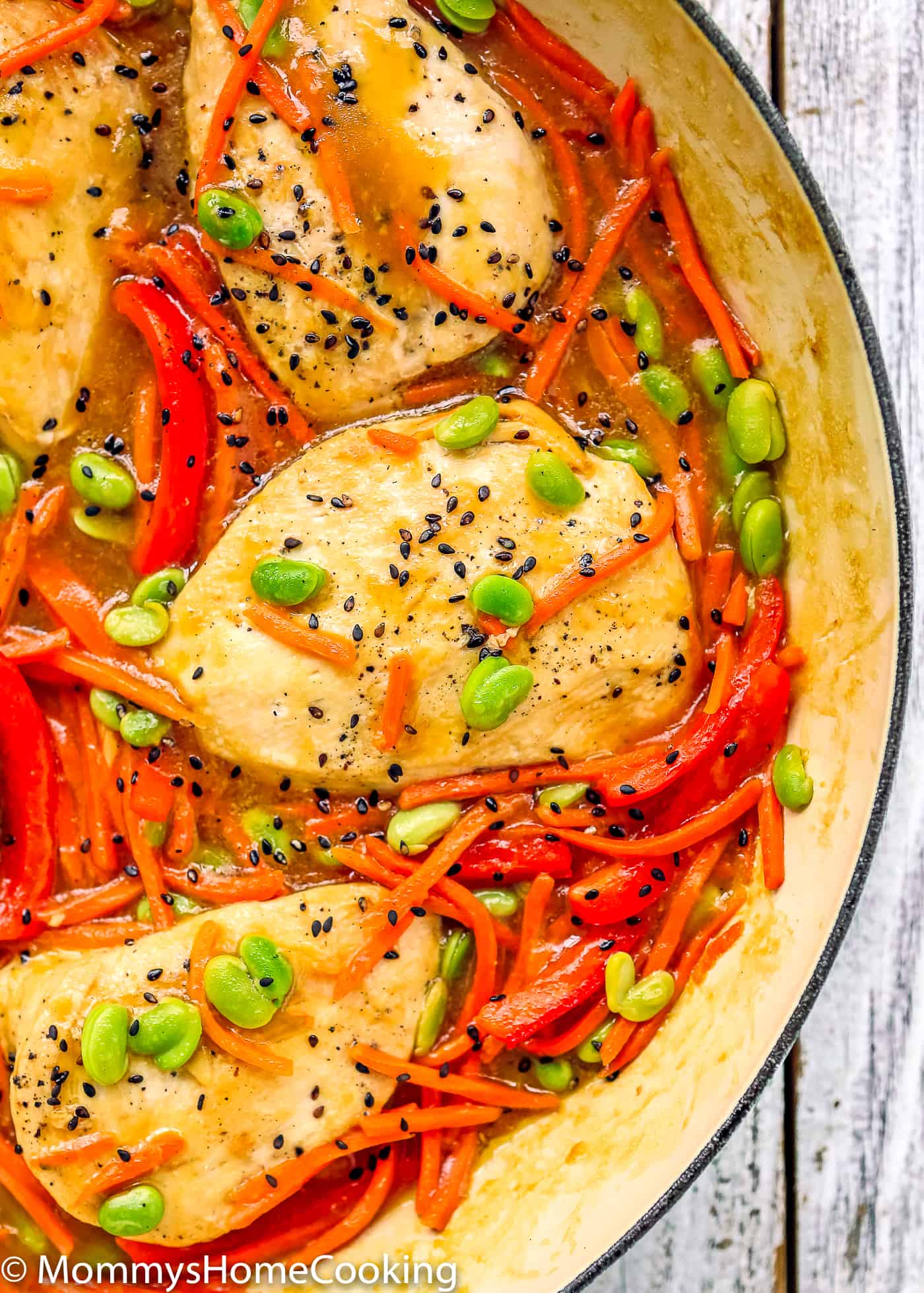 These 30-minute Orange Ginger Chicken Breasts are smothered with a deliciously bright and citrusy orange-ginger sauce. They’re a crowd pleasing hit and a fantastic weeknight meal. https://mommyshomecooking.com