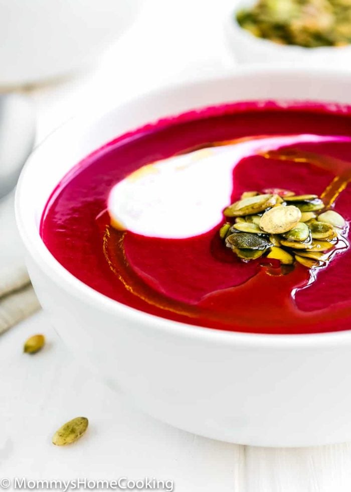 This 20-minute Easy Instant Pot Beet and Leek Soup recipe is chock-full of essential everyday nutrients and crazy delicious. It’s incredibly simple to prepare; perfect comfort on a cold winter day! https://mommyshomecooking.com