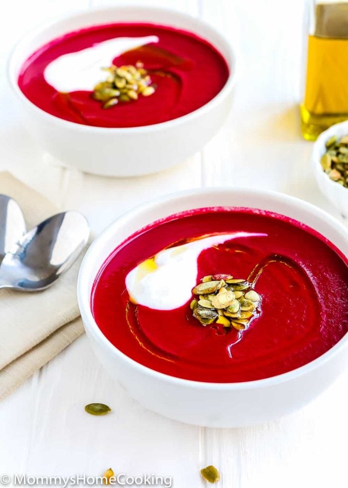 This 20-minute Easy Instant Pot Beet and Leek Soup recipe is chock-full of essential everyday nutrients and crazy delicious. It’s incredibly simple to prepare; perfect comfort on a cold winter day! https://mommyshomecooking.com