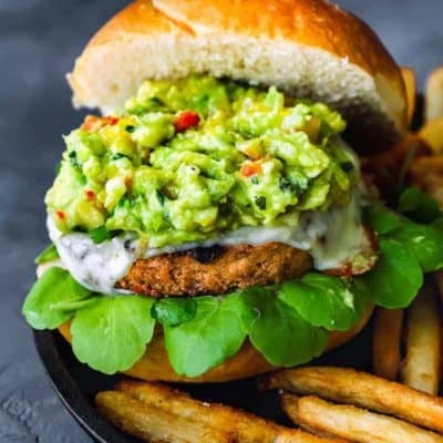 Mango Guacamole Turkey Burger