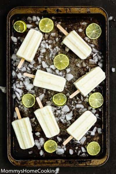 Easy 3-Ingredient Key Lime Popsicles
