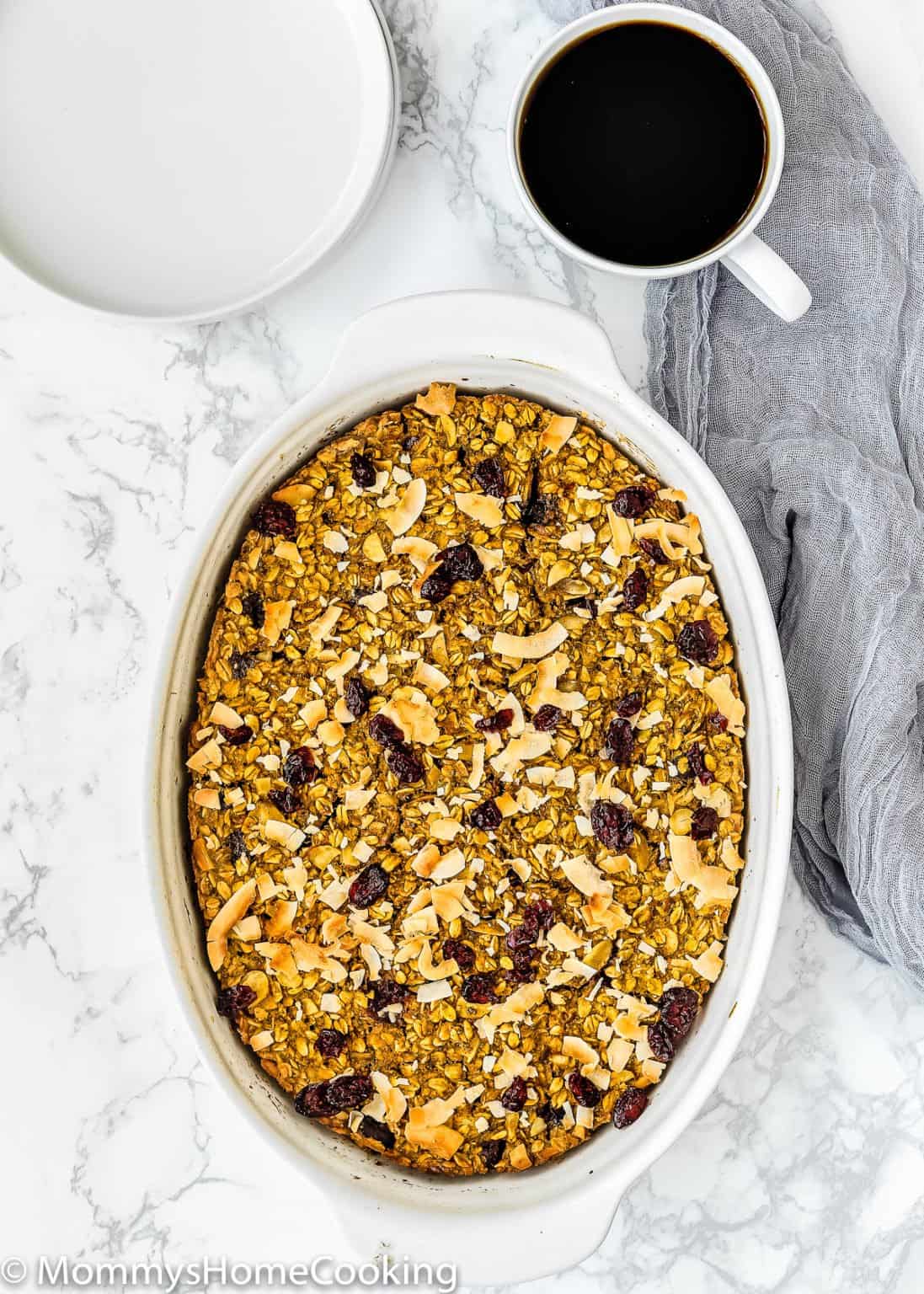 Easy Eggless Baked Oatmeal Mommy's Home Cooking