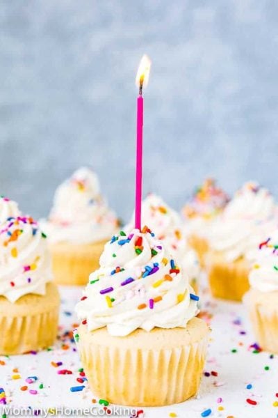 Eggless Vanilla Cupcakes