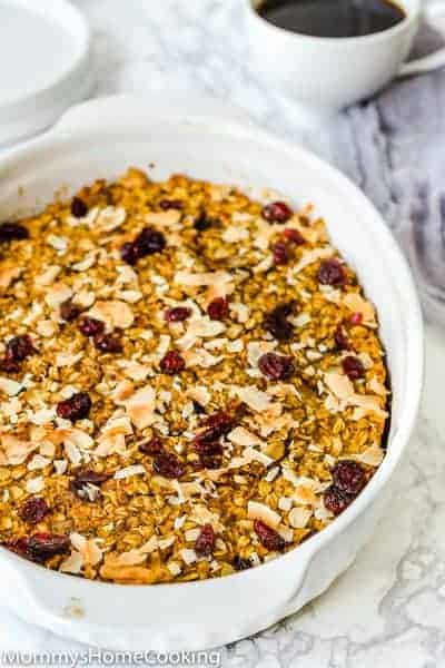 Pumpkin Cranberry Baked Oatmeal