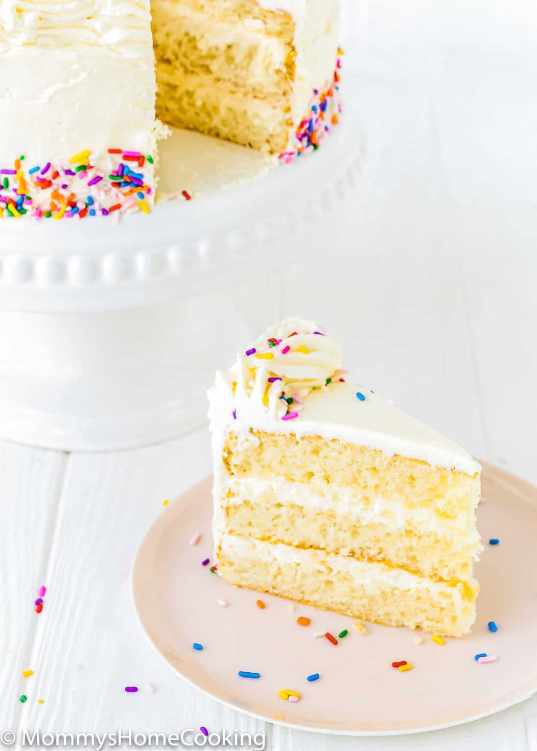 The BEST Eggless Vanilla Cake - Mommy's Home Cooking