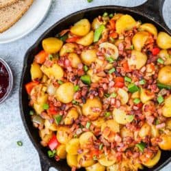 Slow Cooker Bacon and Ham Breakfast Potatoes | Mommy's Home Cooking