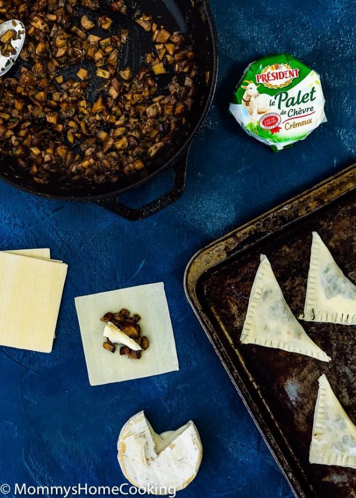 Mushroom French Goat Cheese Mini Empanadas Mommy's Home Cooking