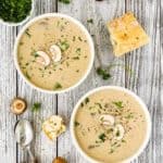 Mushroom Soup with Roasted Garlic and Marrow Bones | Mommy's Home Cooking