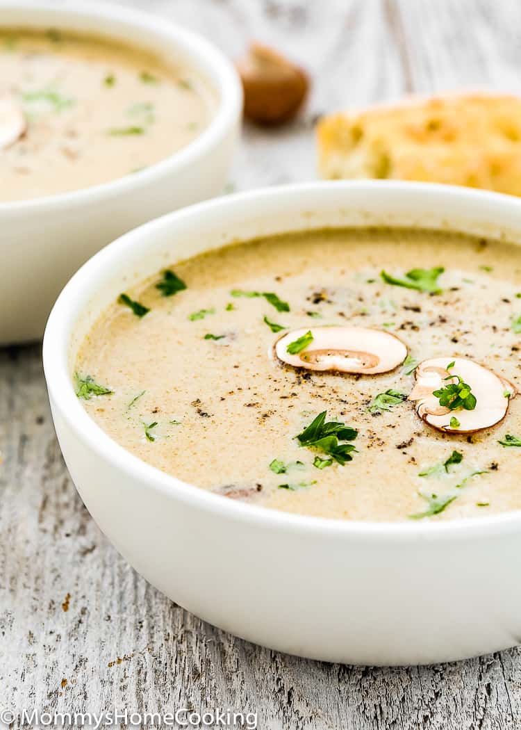 This Mushroom Soup with Roasted Garlic and Marrow Bones is worthy the front page of your kitchen adventure news. It’s rich, hearty, creamy and OH-SO delicious! https://mommyshomecooking.com