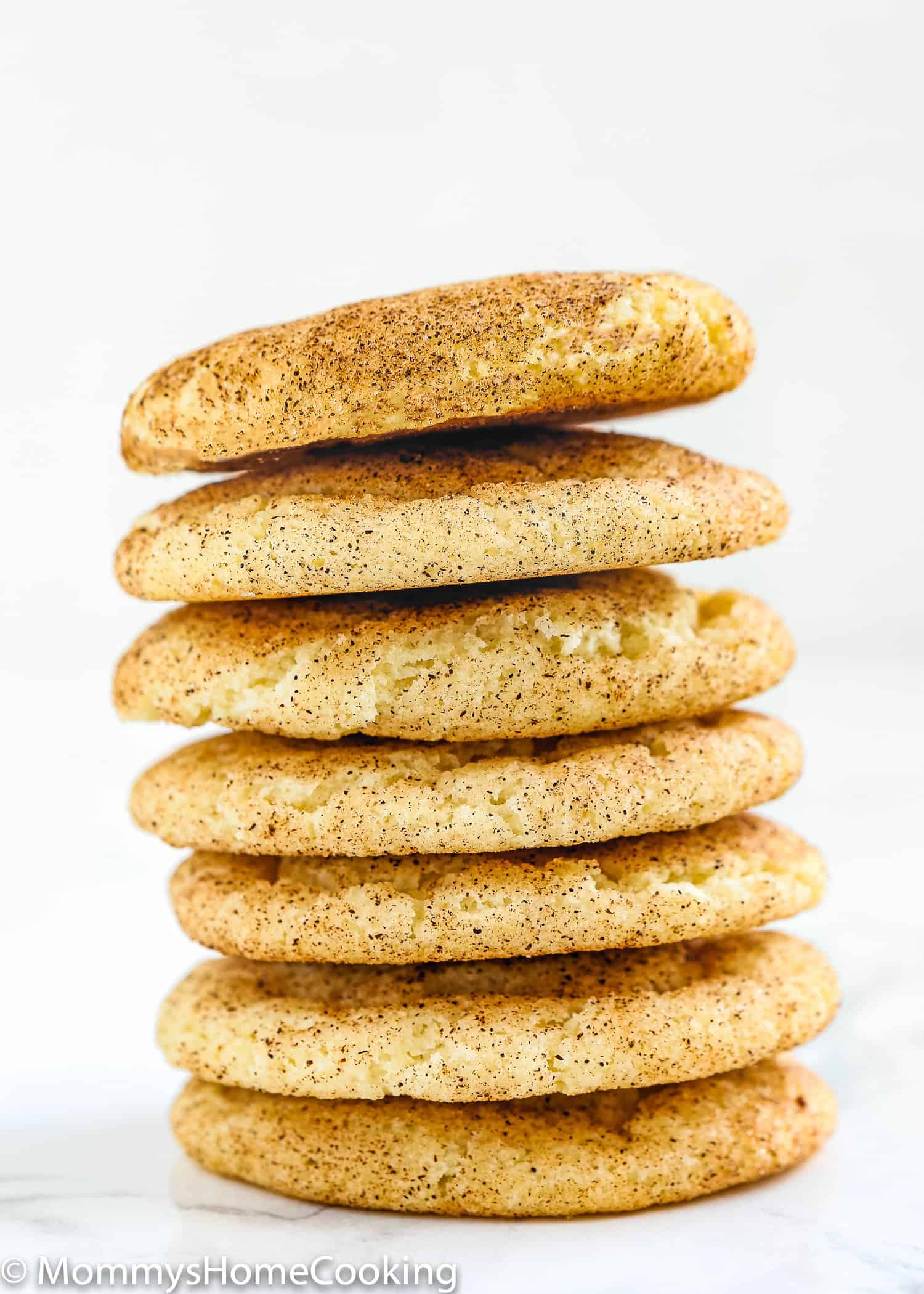 egg-free Eggless Snickerdoodle Cookies stack