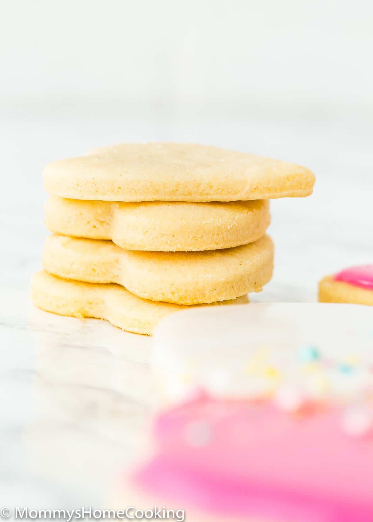 Eggless Sugar Cookies stack