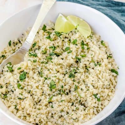 Easy Cilantro Lime Cauliflower Rice - Mommy's Home Cooking