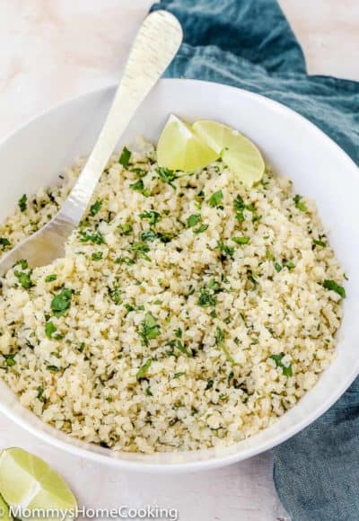 Easy Cilantro Lime Cauliflower “Rice” | Mommy's Home Cooking