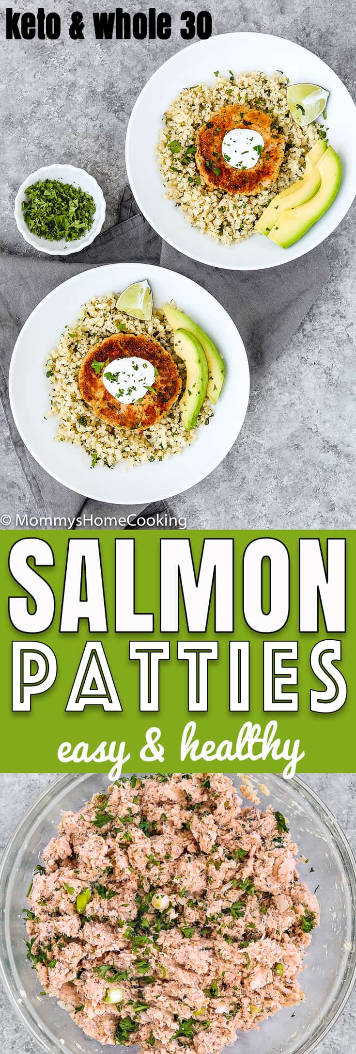 easy eggless salmon patties