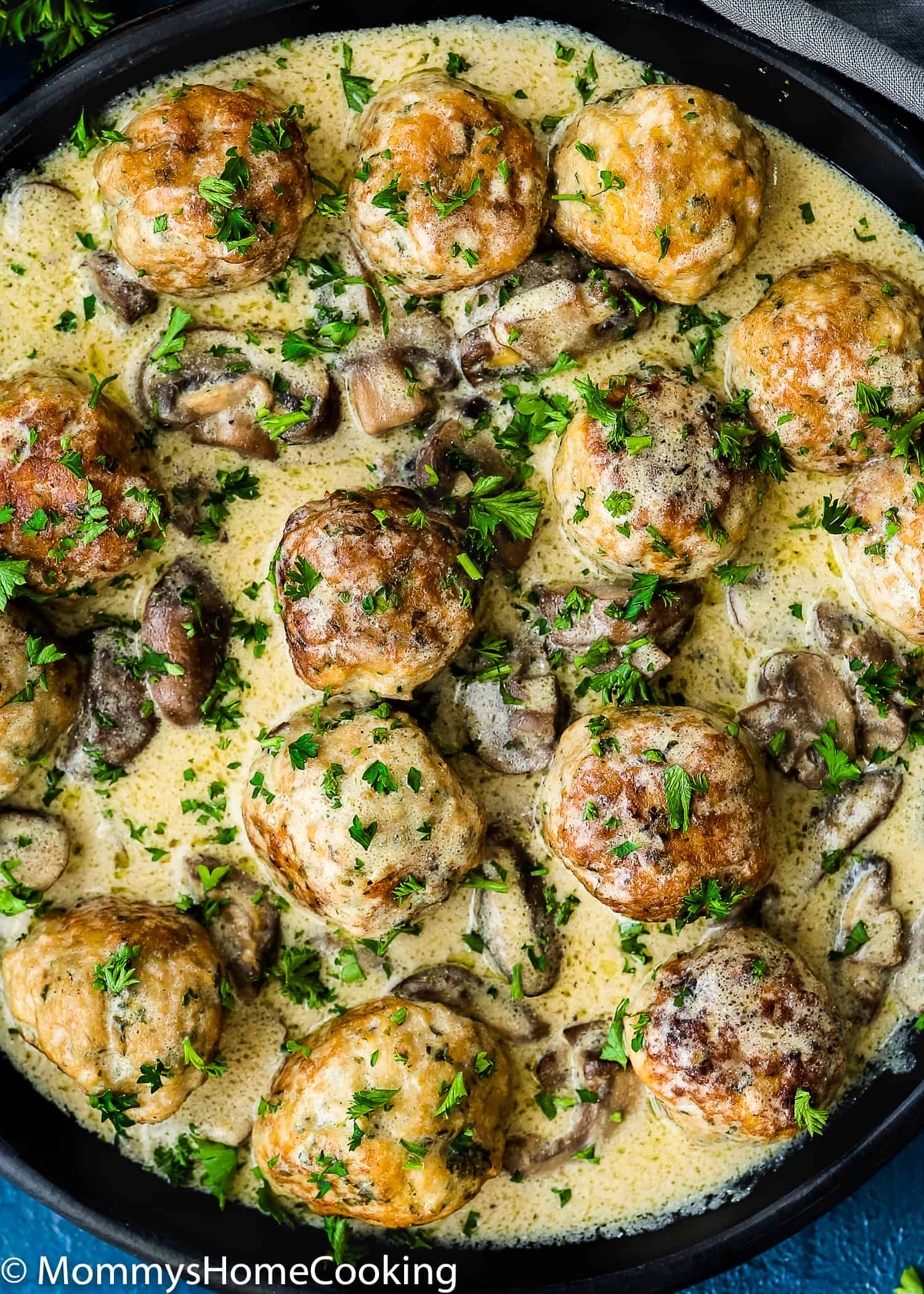 These Easy Instant Pot Stroganoff Meatballs are simply scrumptious! It takes only 30 minutes to make this family favorite dish. Made from scratch, NO canned stuff. https://mommyshomecooking.com