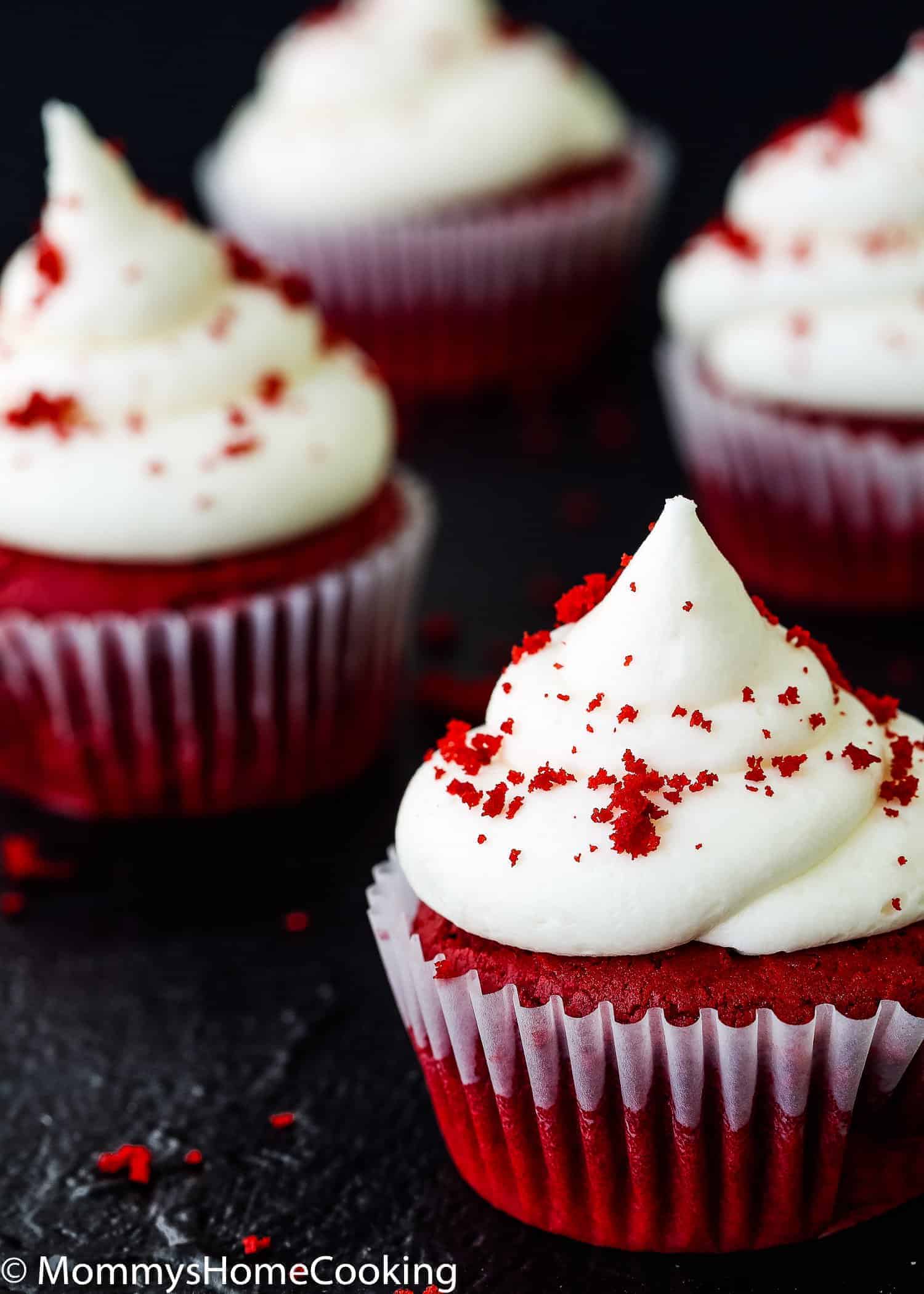 red birthday cupcakes