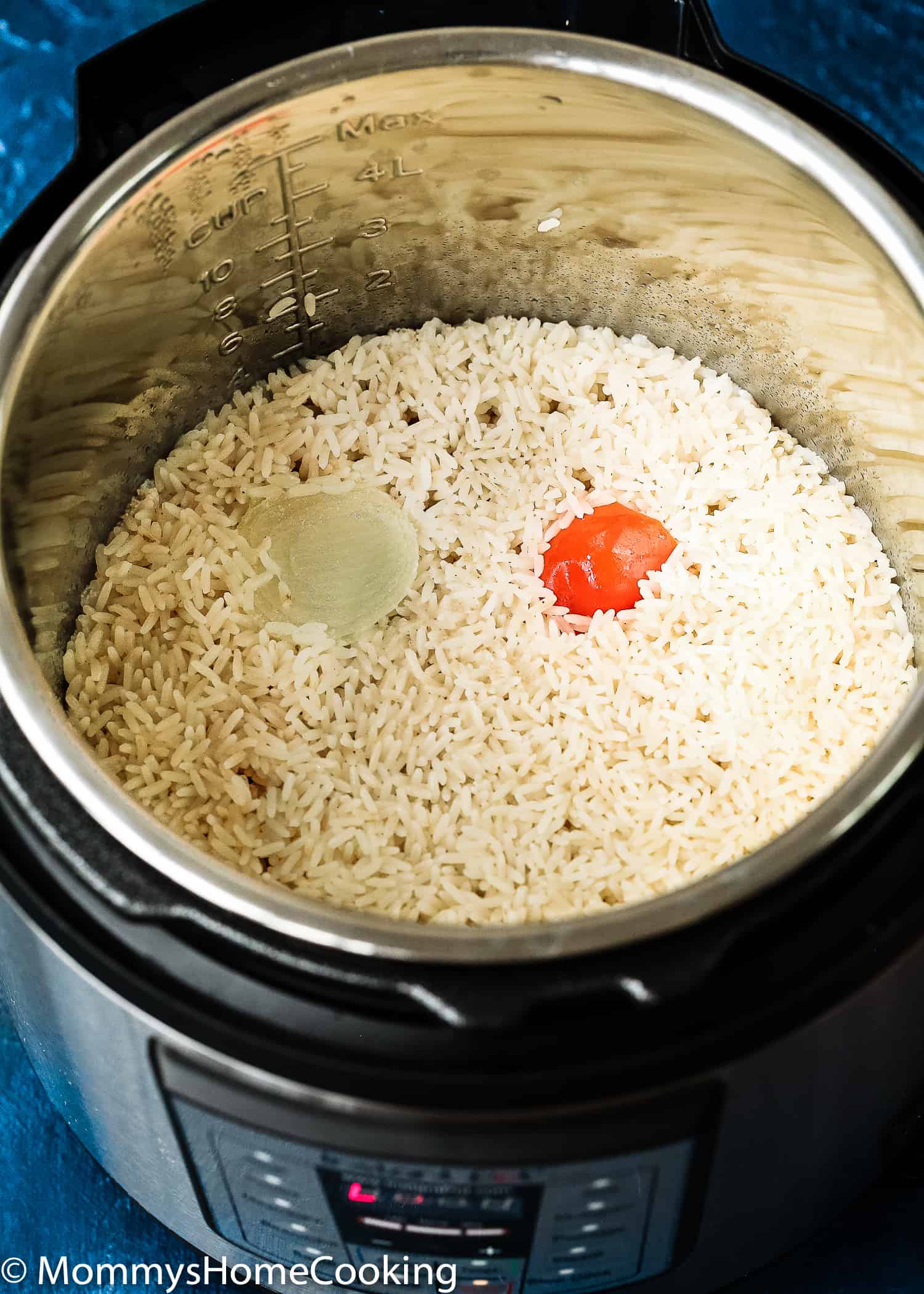 cooked white rice in the instant pot.