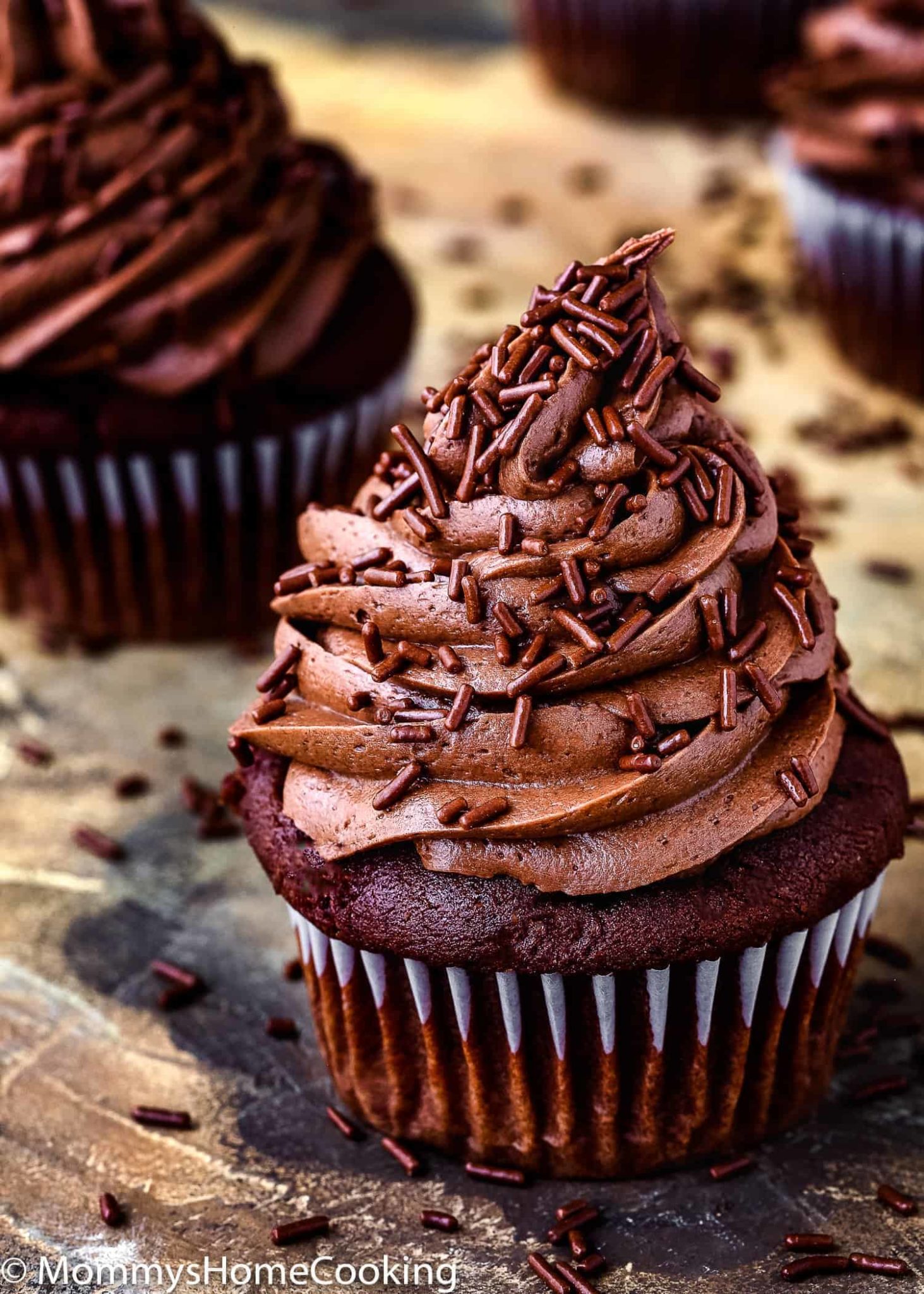 Moist Fluffy Eggless Chocolate Cupcakes Mommy s Home Cooking