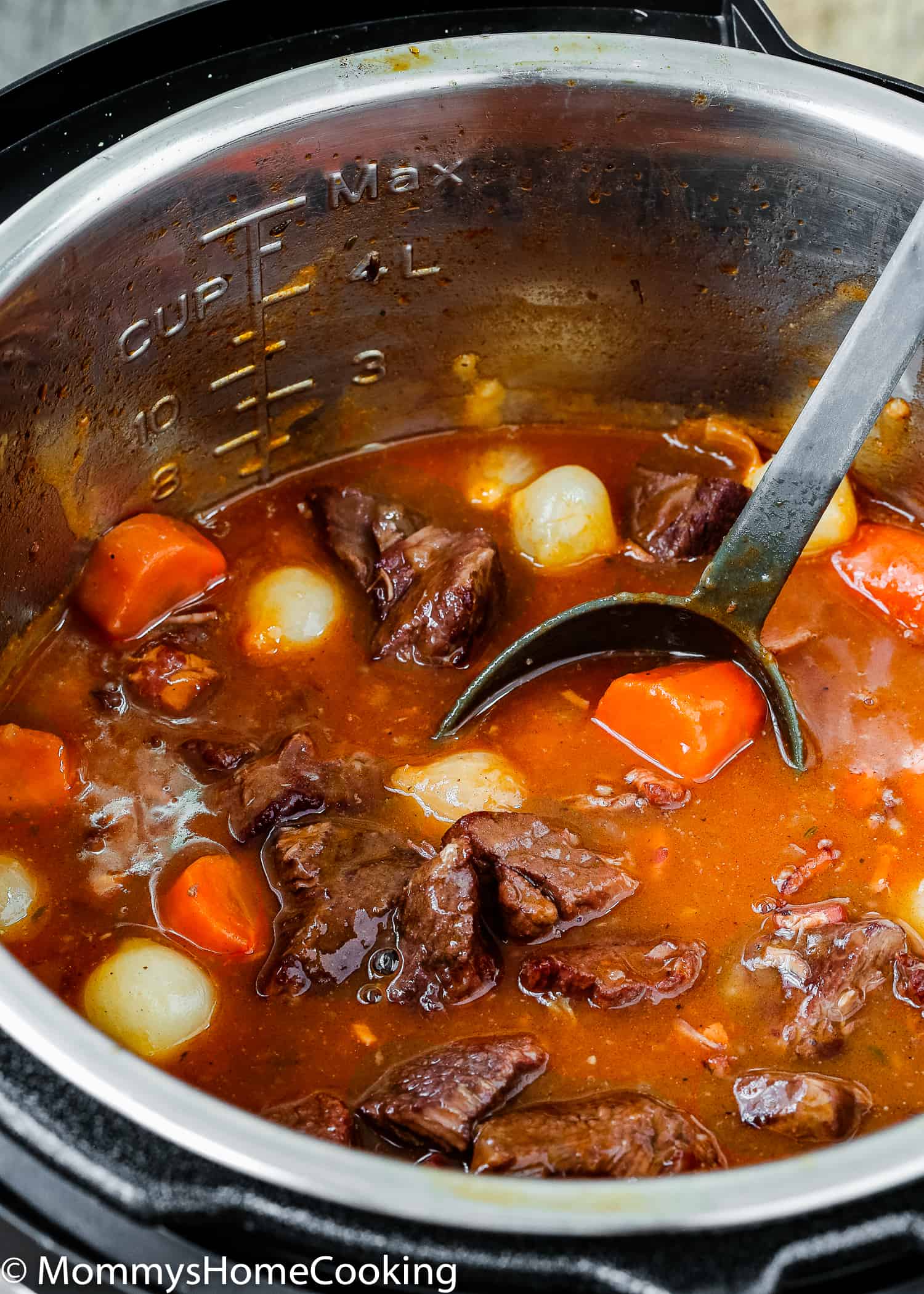 This Easy Instant Pot Beef Bourguignon Recipe has never been faster, easier, and yummier. This supremely delicious melt-in-your-mouth comfort dish is easy enough for a simple weeknight dinner and elegant enough for entertaining. https://mommyshomecooking.com