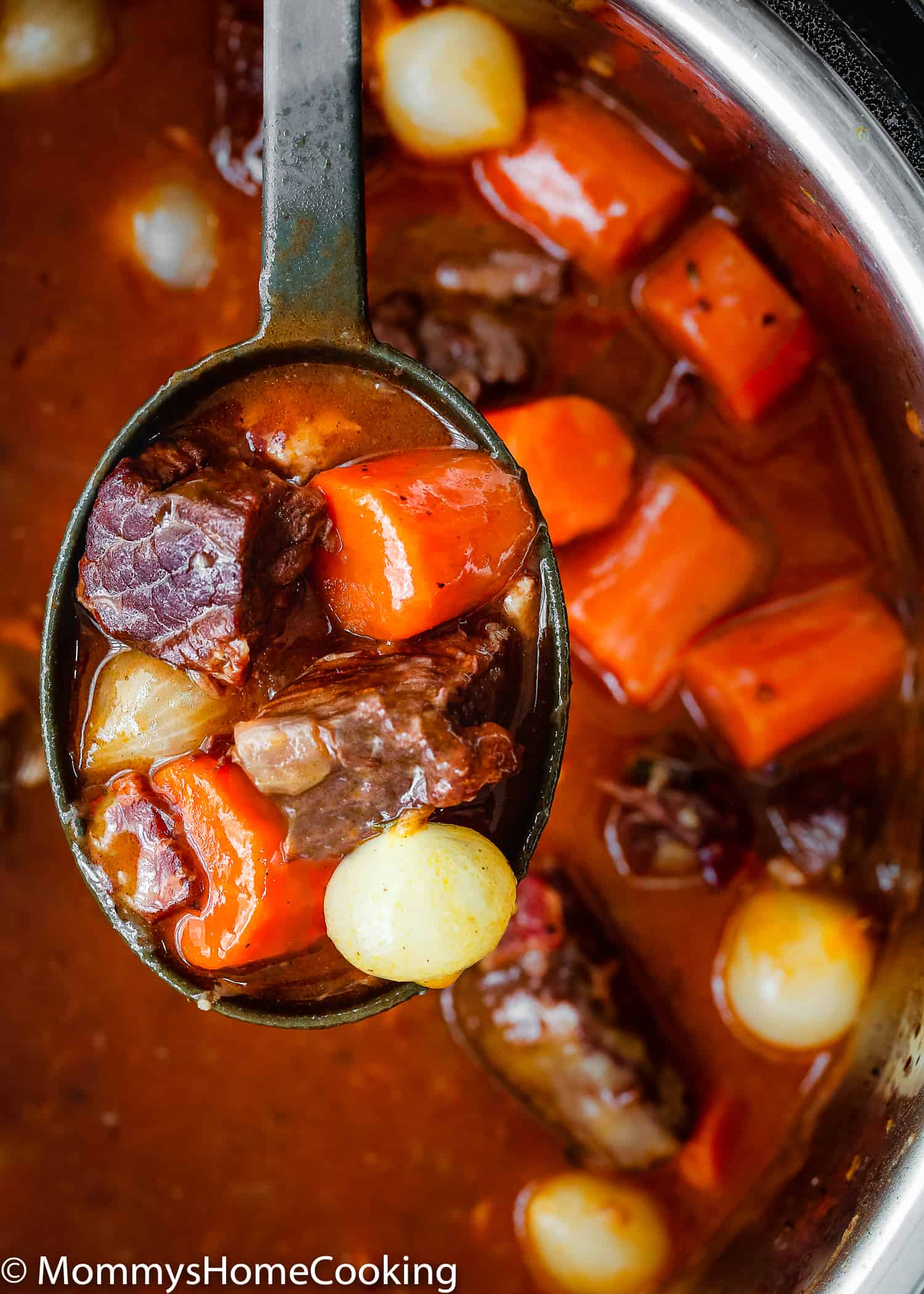 This Easy Instant Pot Beef Bourguignon Recipe has never been faster, easier, and yummier. This supremely delicious melt-in-your-mouth comfort dish is easy enough for a simple weeknight dinner and elegant enough for entertaining. https://mommyshomecooking.com