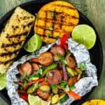Easy Sausage and Veggies Foil Packets with Grilled Chipotle Mangoes | Mommy's Home Cooking