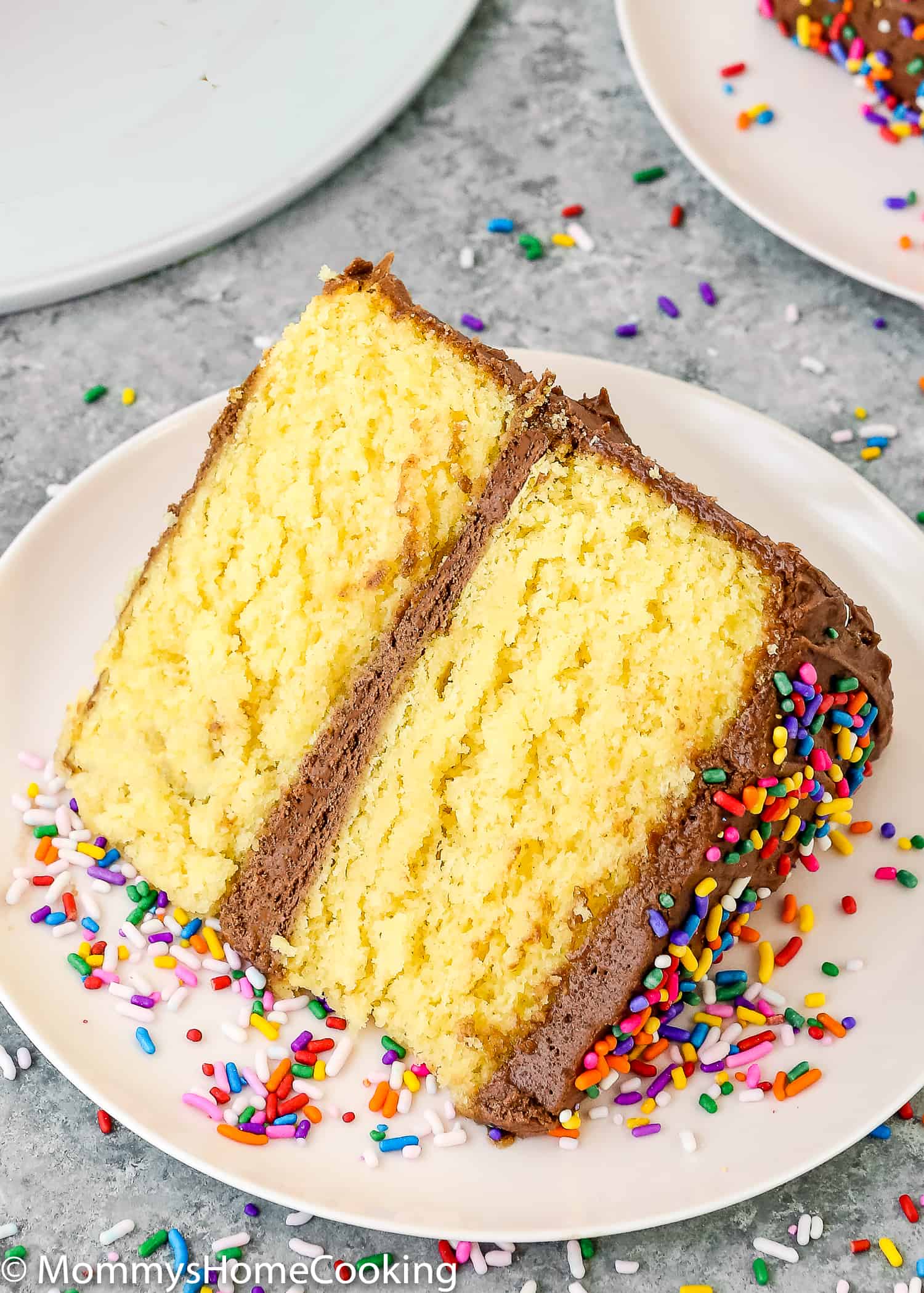 cake mix cake slice on a plate