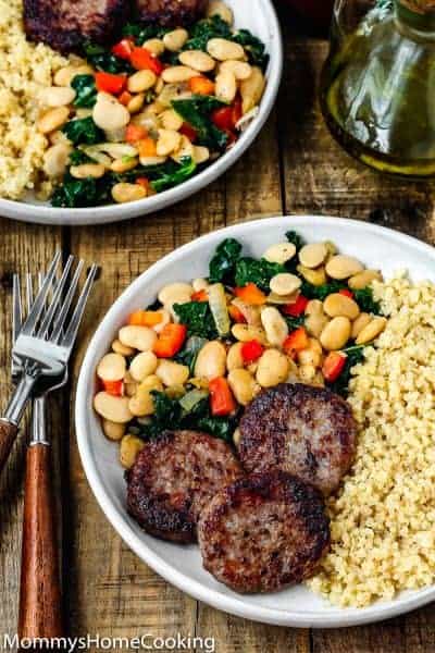 Easy Sausage and Bean Quinoa Bowl