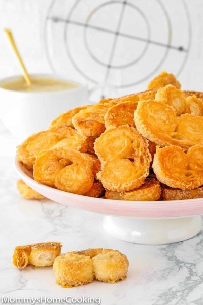 Easy Palmiers Recipe (Elephant Ear Cookies or Palmeritas) (Video)