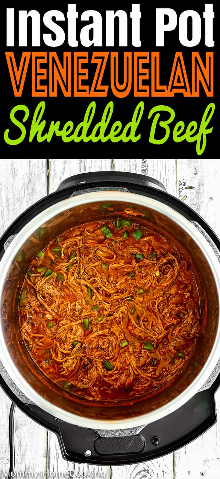 This Instant Pot Venezuelan Shredded Beef is beyond delicious! Made quick and easy in the Instant Pot, this shredded beef is fantastic for tacos, arepas, burritos, empanadas, quesadillas, sliders or just served on rice or mashed potatoes. #recipe #instantpot #pressurecooker #beef #shredded